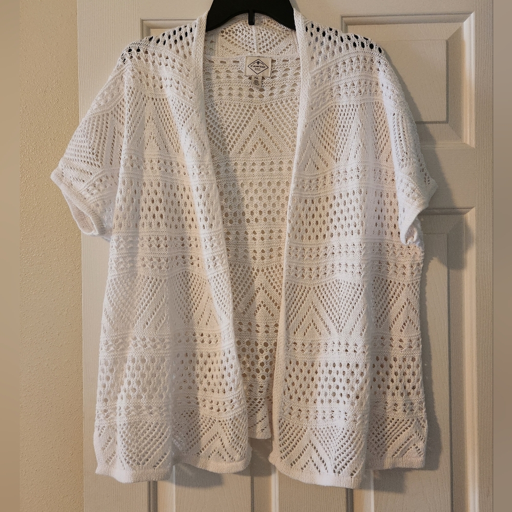 St John's Bay Open Weave Cardigan